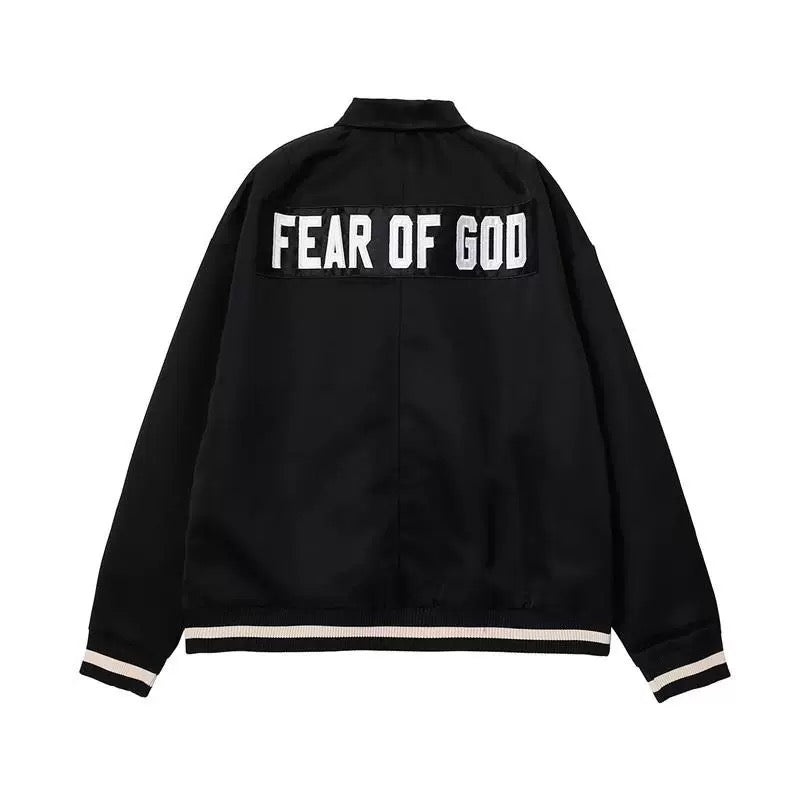 Fifth Collection Half Zip Satin Coaches Jacket justin bieber same style