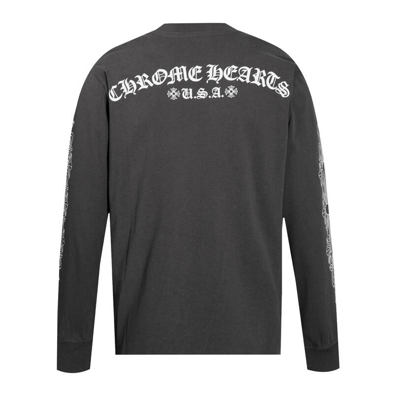 CHROME-HEARTS Men's Long-Sleeve T-shirt Sweatshirt K8005